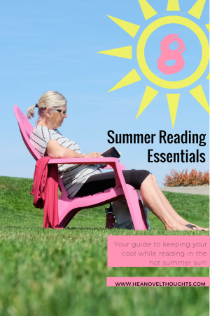 All the essentials you will need for your summer reading in one place. You will be able to cool and enjoy a great book when you have all of these items.