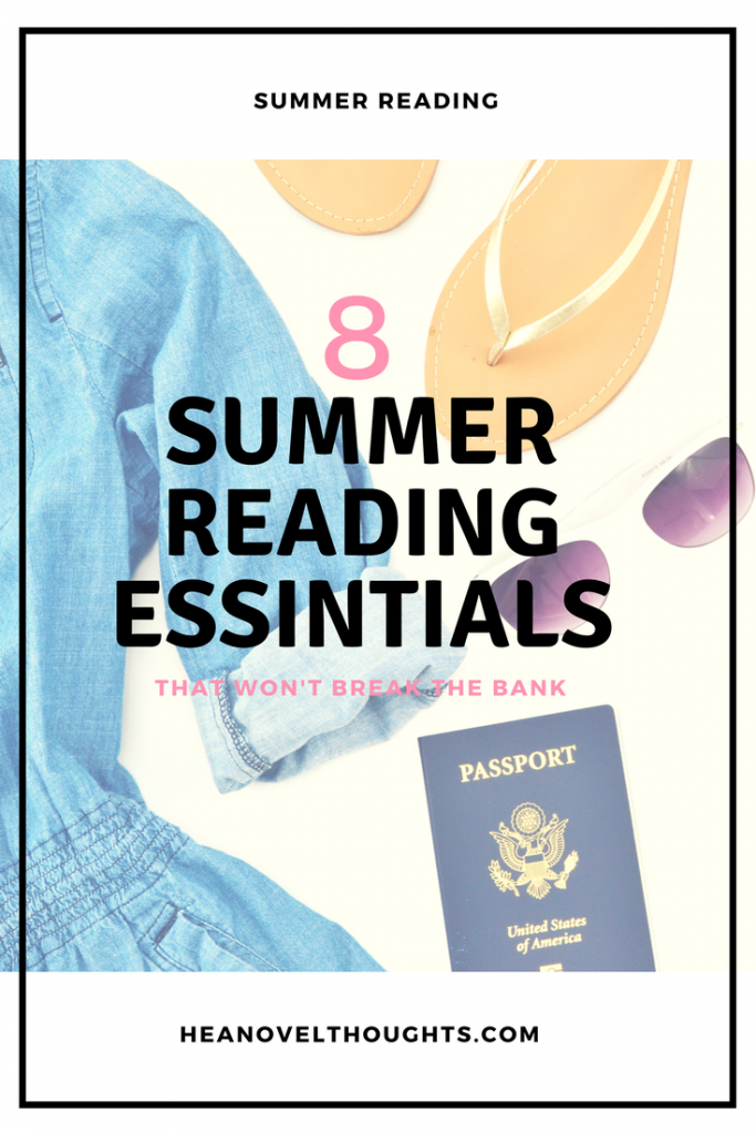 All the essentials you will need for your summer reading in one place. You will be able to cool and enjoy a great book when you have all of these items.