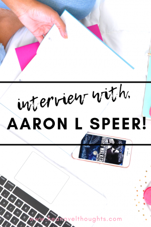 Meet male romance author, Aaron L Speer, we discuss his writing style, his spirit animal and what he is doing when he isn't writing.