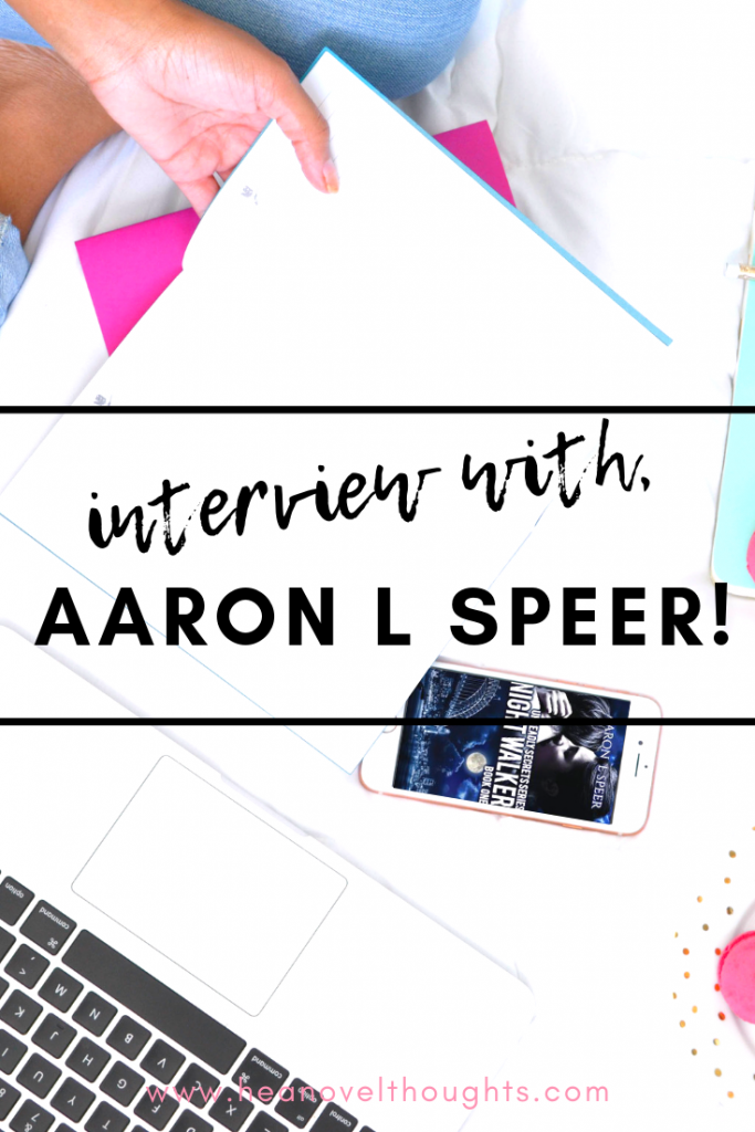 Meet male romance author, Aaron L Speer, we discuss his writing style, his spirit animal and what he is doing when he isn't writing.