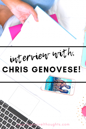 Meet male romance author, Chris Genovese we discuss his writing style, his spirit animal and what he is doing when he isn't writing.