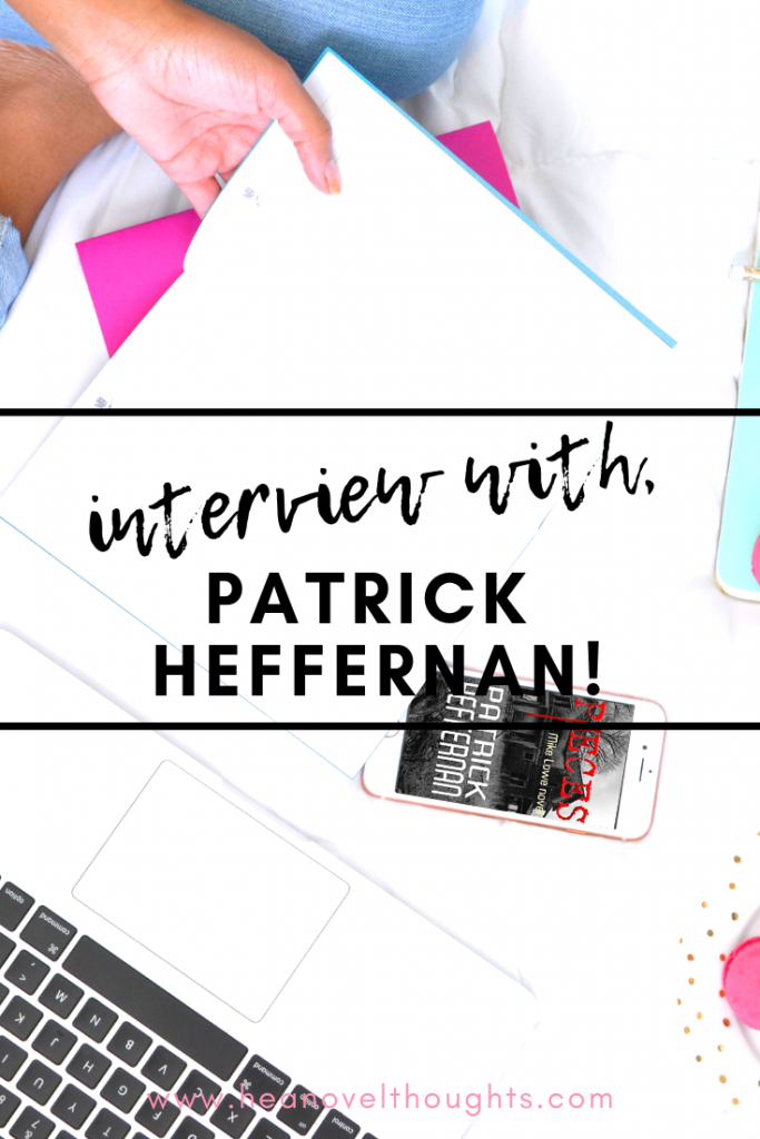 Meet male romance author, Patrick Heffernan we discuss his writing style, his spirit animal and what he is doing when he isn't writing.