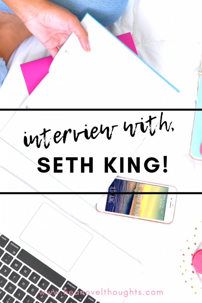 Meet male romance author, Seth King, we discuss his writing style, his spirit animal and what he is doing when he isn't writing.