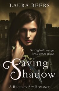 Saving Shadow by Laura Beers is a suspense filled historic romantic suspense novel that will keep you on the edge of your seat and have you swooning.