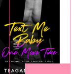 Text Me Baby One More Time by Teagan Hunter is a second chance romantic comedy that will hurt your heart and have you laughing in the next breath.