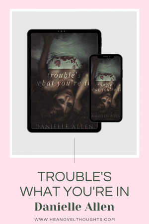 If you are looking for a sexy as hell slow-burn romance, you need to check out Trouble's What You're In by Danielle Allen.