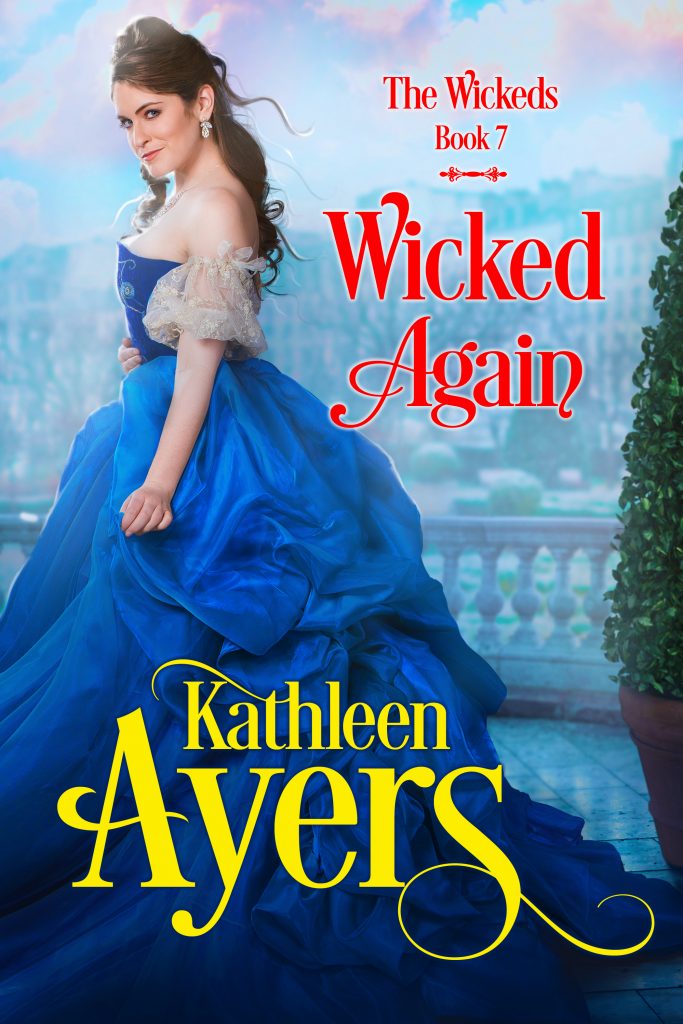 Wicked Again is a steamy historical romance set in post-regency London where scandal meets happily ever after. Book 7 of the Wickeds.