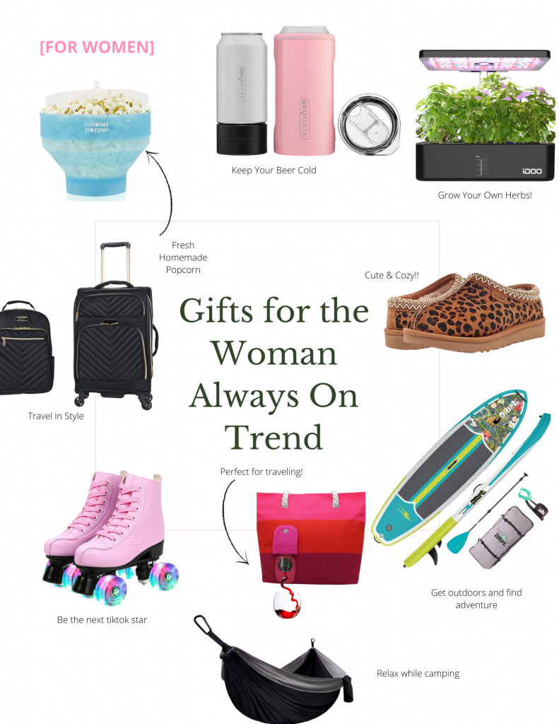 There are some women that always seem to be on trend and active, appear to have everything they might want, and these are the gifts for them.