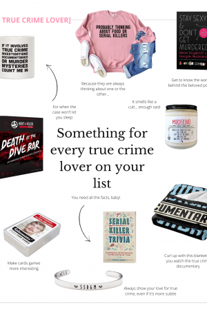 The True Crime Gift Guide for all the murderinos in your life! These gifts are sure please everyone of your morbid friends.