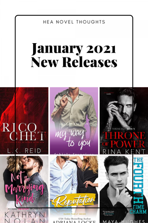 January 2021 new book releases in Kindle Unlimited have a range for everyone who reads romance books, plus a thriller to break it up a bit.