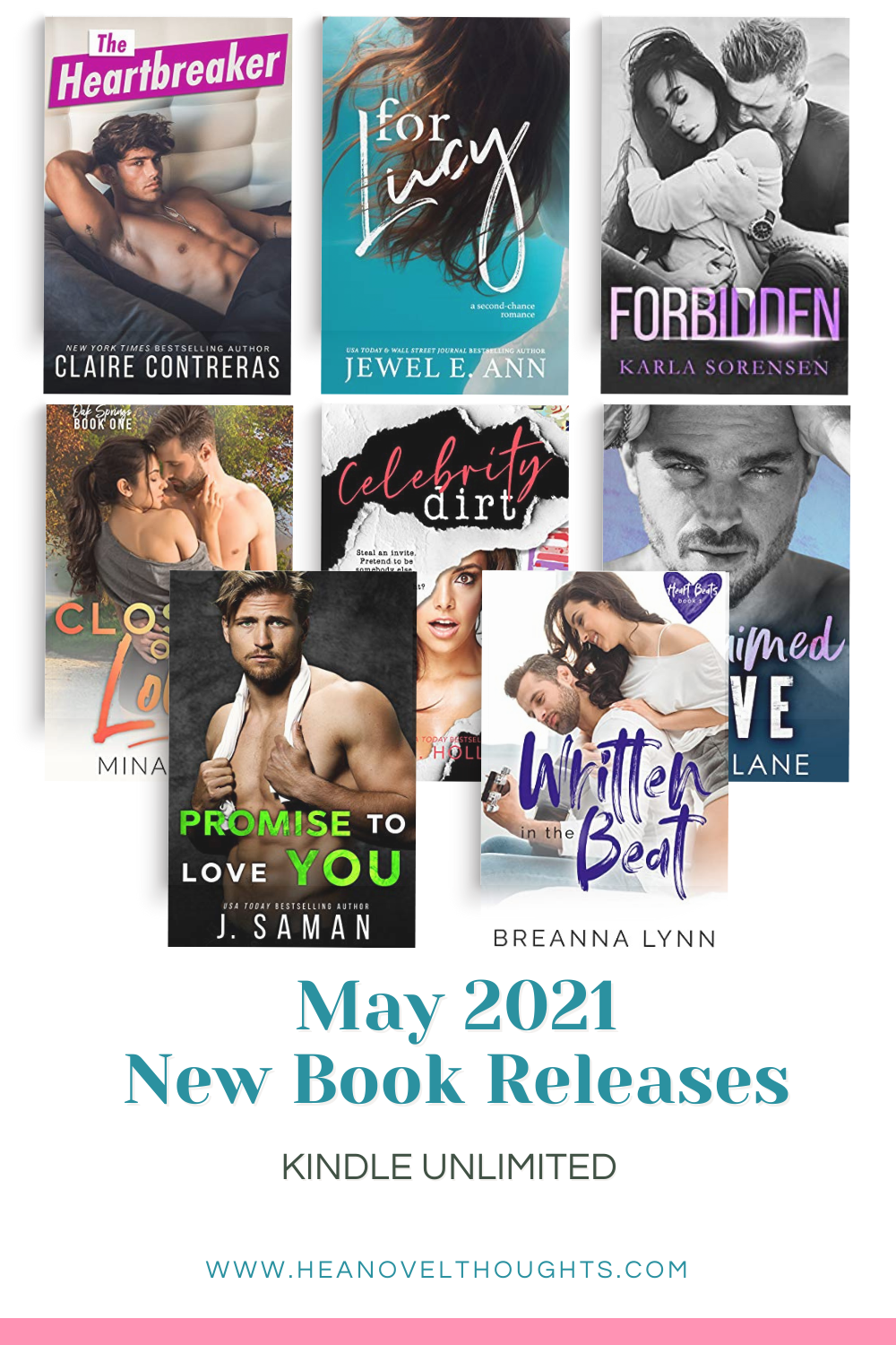 May 2021 New Book Releases in Kindle Unlimited - HEA Novel Thoughts