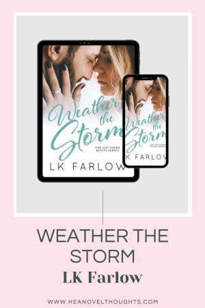 Weather the Storm is a must read friends to lovers romance that I can’t recommend enough. The chemistry is off the freaking charts!