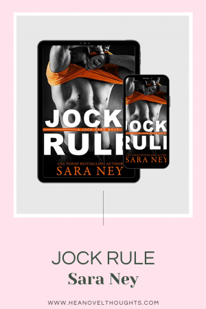 Jock Rule by Sara Ney is the second book in the Jock Hard series. It's a sweet opposites attract college romance that you will adore!