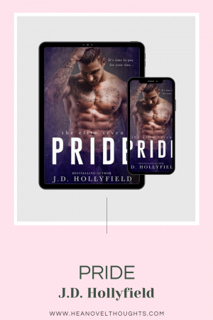 Pride by J.D. Hollyfield was balanced well with romance and suspense as you watch the Elite Seven spend time together and forge an unbreakable bond.