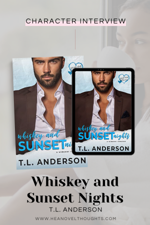 Meet widower, Grayson Pierce, from Whiskey and Sunset Nights by T.L. Anderson, and he is looking for a second chance at love.
